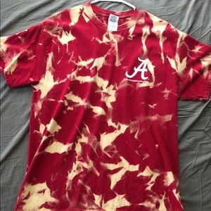 Alabama crimson tide bleached t shirt